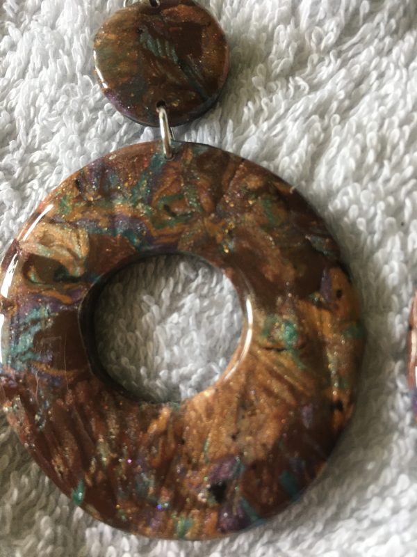 boucles d'oreilles faites à la main fabriquées en France